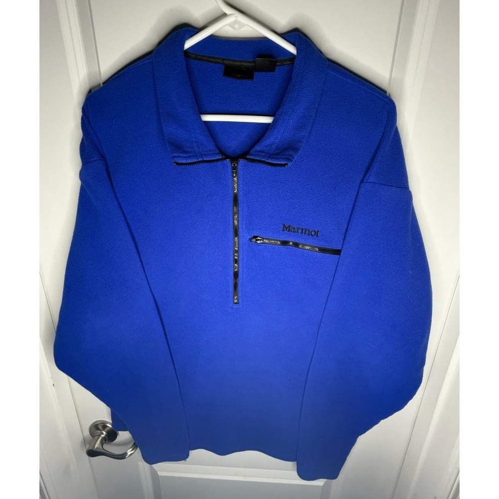 Marmot Polartec Fleece Soft Quarter Zip Pullover Sweatshirt Sz Mens Large NWOT‎